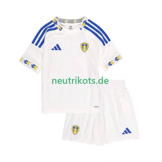 Fußballtrikot Leeds United Kinder Heim 2025-2026 Kurzarm