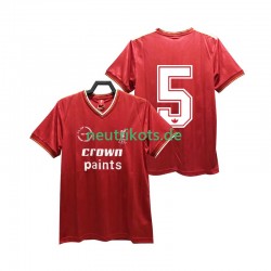 Fußballtrikot Liverpool 5 1985 1986 Retro Herren Heim Kurzarm