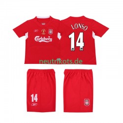 Fußballtrikot Liverpool ALONSO 14 LWP 2005 Retro Herren Heim 2004 Kurzarm
