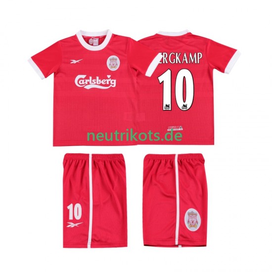 Fußballtrikot Liverpool BERGKAMP 10 LWP 1997 1998 Retro Kinder Heim Kurzarm