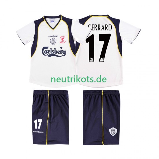 Fußballtrikot Liverpool GERRARD 17 LWP 2001 2002 Retro Herren Auswärts Kurzarm