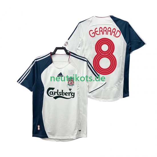 Fußballtrikot Liverpool GERRARD 8 Retro Herren Auswärts 2008 2006 Kurzarm