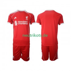Fußballtrikot Liverpool Kinder Heim 2025-2026 Kurzarm