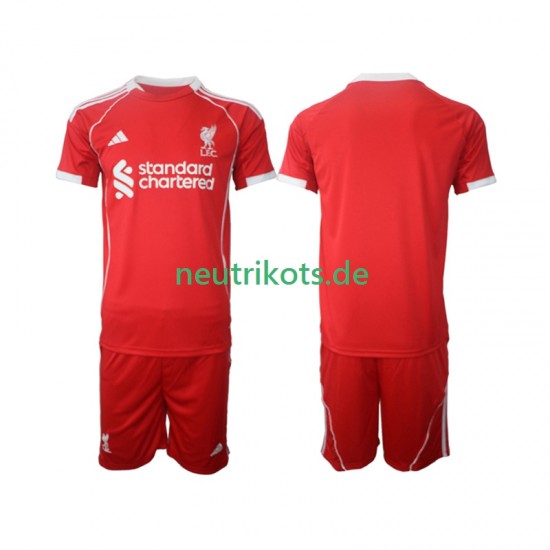 Fußballtrikot Liverpool Kinder Heim 2025-2026 Kurzarm