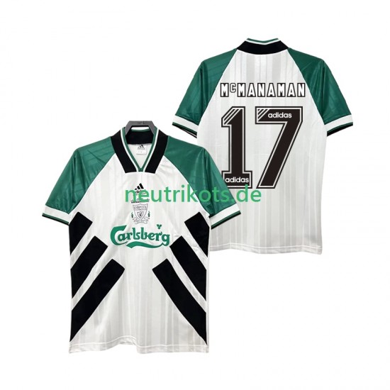 Fußballtrikot Liverpool MCMANAMAN 17 1993 1995 Retro Herren Auswärts Kurzarm