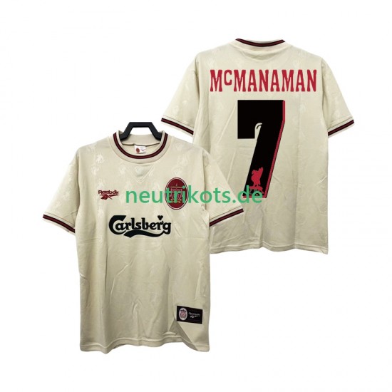 Fußballtrikot Liverpool MCMANAMAN 7 1996 1997 Retro Herren Auswärts Kurzarm