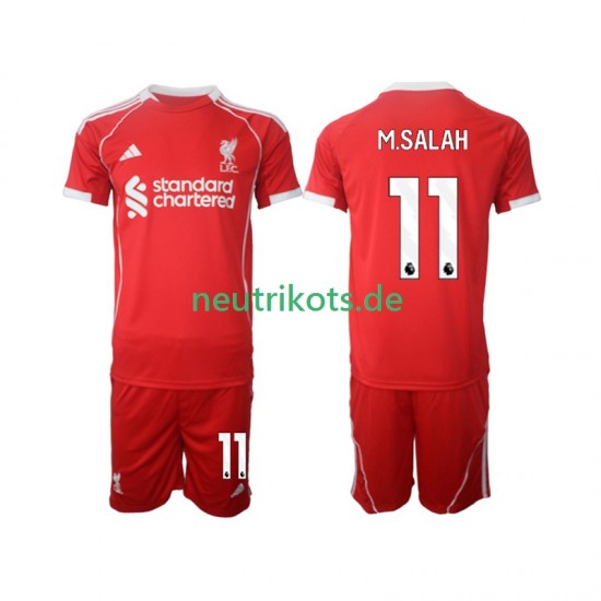 Fußballtrikot Liverpool Mohamed Salah 11 Kinder Heim 2025-2026 Kurzarm