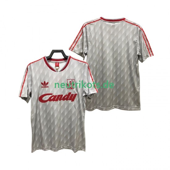 Fußballtrikot Liverpool 1989 1991 Retro Herren Auswärts Kurzarm