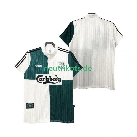 Fußballtrikot Liverpool 1995 1996 Retro Herren Auswärts Kurzarm