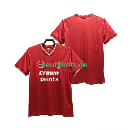 Fußballtrikot Liverpool 1985 1986 Retro Herren Heim Kurzarm