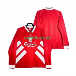 Fußballtrikot Liverpool 1993 1995 Retro Herren Heim Langarm