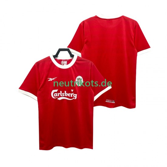 Fußballtrikot Liverpool 1998 Retro Herren Heim 1999 Kurzarm