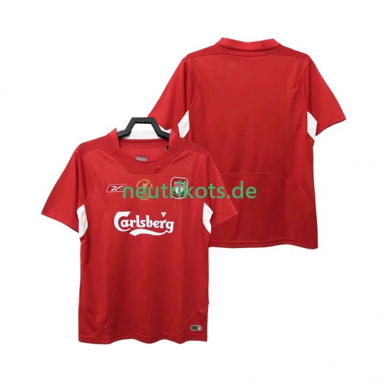 Fußballtrikot Liverpool 2005 Retro Herren Heim 2004 Kurzarm