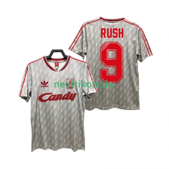 Fußballtrikot Liverpool Rush 9 1989 1991 Retro Herren Auswärts Kurzarm