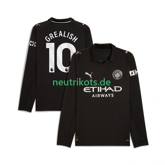 Fußballtrikot Manchester City Jack Grealish 10 Herren Auswärts 2025-2026 Langarm