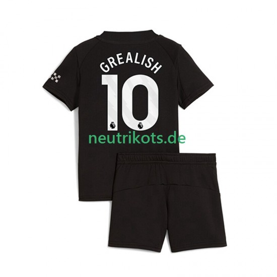 Fußballtrikot Manchester City Jack Grealish 10 Kinder Auswärts 2025-2026 Kurzarm