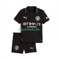 Fußballtrikot Manchester City Kinder Auswärts 2025-2026 Kurzarm