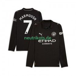 Fußballtrikot Manchester City Omar Marmoush 7 Herren Auswärts 2025-2026 Langarm