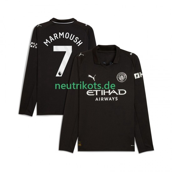 Fußballtrikot Manchester City Omar Marmoush 7 Herren Auswärts 2025-2026 Langarm