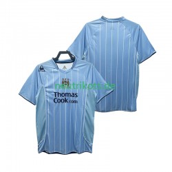 Fußballtrikot Manchester City 2007 Retro Herren Heim 2008 Kurzarm