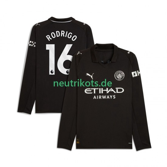 Fußballtrikot Manchester City Rodrigo Hernandez 16 Herren Auswärts 2025-2026 Langarm