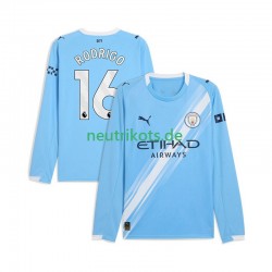 Fußballtrikot Manchester City Rodrigo Hernandez 16 Herren Heim 2025-2026 Langarm