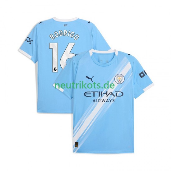 Fußballtrikot Manchester City Rodrigo Hernandez 16 Herren Heim 2025-2026 Kurzarm