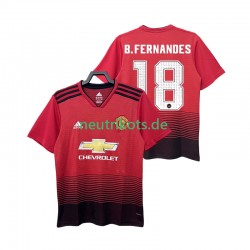 Fußballtrikot Manchester United B.FERNANDES 18 2018 2019 Retro Herren Heim Kurzarm