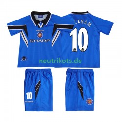 Fußballtrikot Manchester United BECKHAM 10 1996 1998 Retro Kinder Ausweich Kurzarm