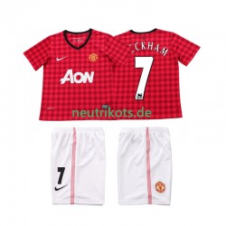 Fußballtrikot Manchester United BECKHAM 7 2012 2013 Retro Kinder Heim Kurzarm