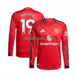 Fußballtrikot Manchester United Bryan Mbeumo 19 Herren Heim 2025-2026 Langarm