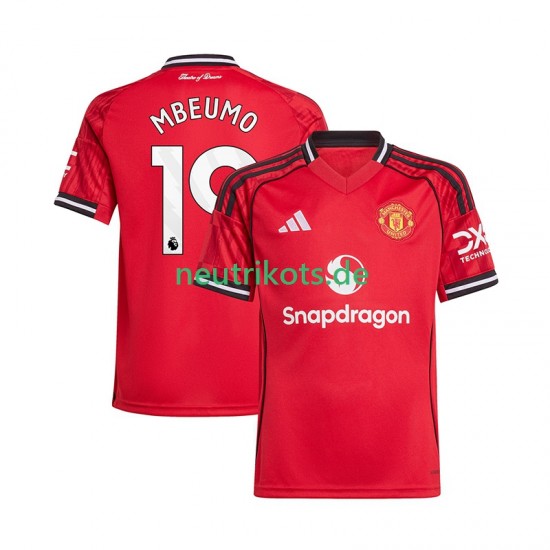 Fußballtrikot Manchester United Bryan Mbeumo 19 Herren Heim 2025-2026 Kurzarm