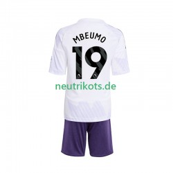 Fußballtrikot Manchester United Bryan Mbeumo 19 Kinder Auswärts 2025-2026 Kurzarm
