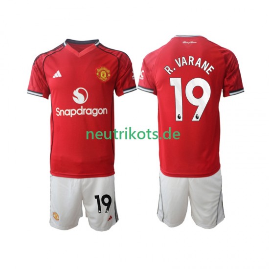 Fußballtrikot Manchester United Bryan Mbeumo 19 Kinder Heim 2025-2026 Kurzarm