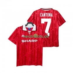 Fußballtrikot Manchester United CANTONA 7 1992 Retro Herren Heim 1994 Kurzarm