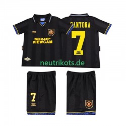 Fußballtrikot Manchester United CONTONA 7 1993 Retro Kinder Auswärts 1994 Kurzarm