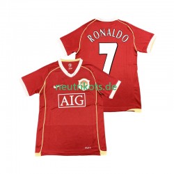 Fußballtrikot Manchester United Cristiano Ronaldo 7 2007 Retro Herren Heim 2006 Kurzarm