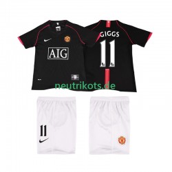 Fußballtrikot Manchester United GIGGS 11 2007 Retro Kinder Auswärts 2008 Kurzarm