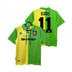 Fußballtrikot Manchester United GIGGS 11 1992 Retro Herren Auswärts 1994 Kurzarm