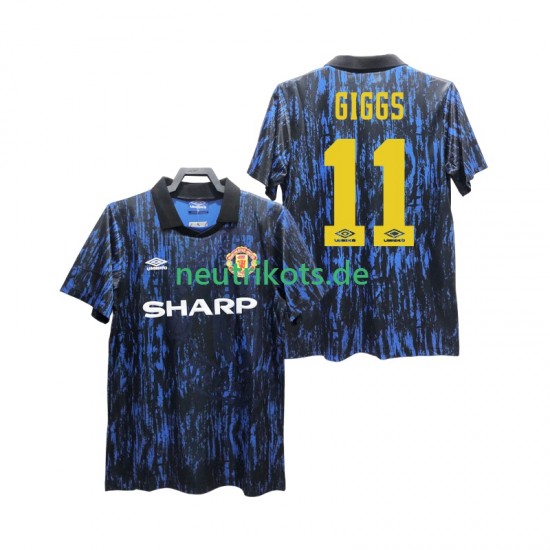 Fußballtrikot Manchester United GIGGS 11 1993 Retro Herren Heim Kurzarm