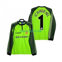 Fußballtrikot Manchester United SCHMEICHEL 1 1998 2000 Torwart Retro Herren Heim Langarm