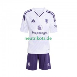 Fußballtrikot Manchester United Kinder Auswärts 2025-2026 Kurzarm