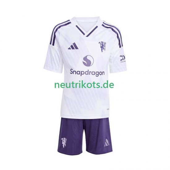 Fußballtrikot Manchester United Kinder Auswärts 2025-2026 Kurzarm
