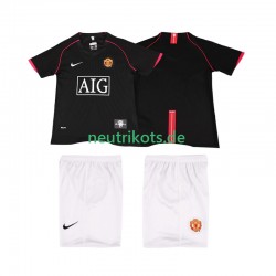 Fußballtrikot Manchester United 2007 Retro Kinder Auswärts 2008 Kurzarm