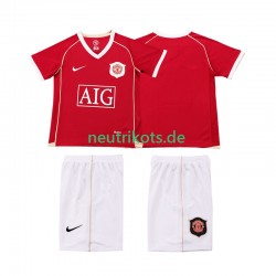 Fußballtrikot Manchester United 2007 Retro Kinder Heim 2006 Kurzarm