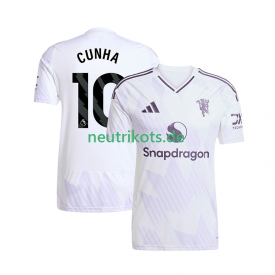 Fußballtrikot Manchester United Matheus Cunha 10 Herren Auswärts 2025-2026 Kurzarm