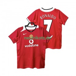 Fußballtrikot Manchester United RONALDO 7 2005 Retro Herren Heim 2006 Kurzarm