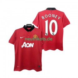 Fußballtrikot Manchester United ROONEY 10 2013 2014 Retro Herren Heim Kurzarm
