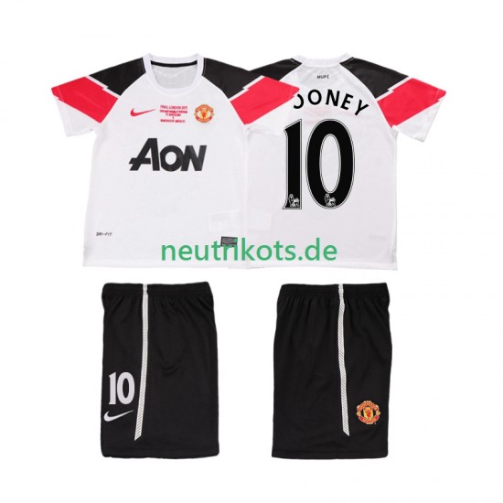 Fußballtrikot Manchester United ROONEY 10 Champions League 2012 Retro Kinder Ausweich 2011 Kurzarm