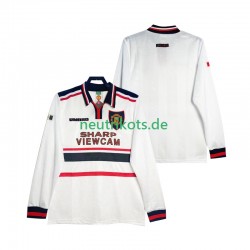 Fußballtrikot Manchester United 1998 Retro Herren Auswärts 1999 Langarm
